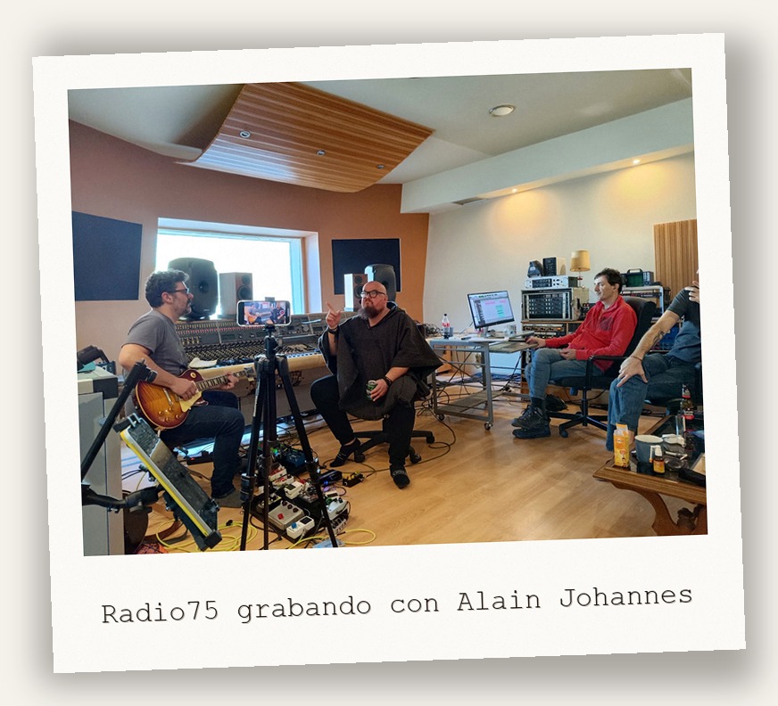 Radio75 grabando con Alain Johannes