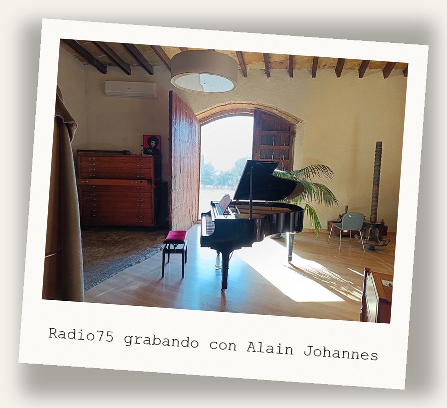Radio75 grabando con Alain Johannes