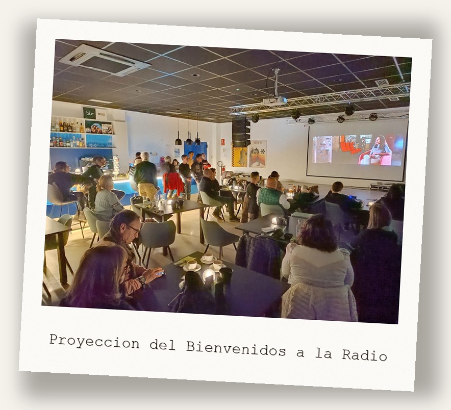 Proyeccion del Bienvenidos a la Radio