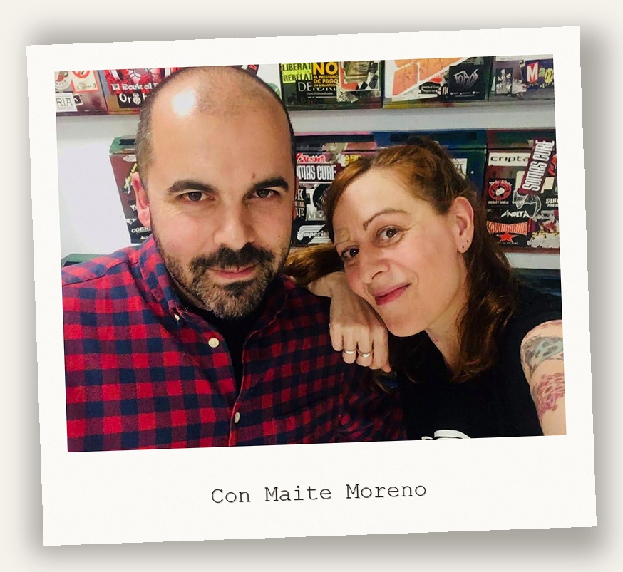Con Maite Moreno
