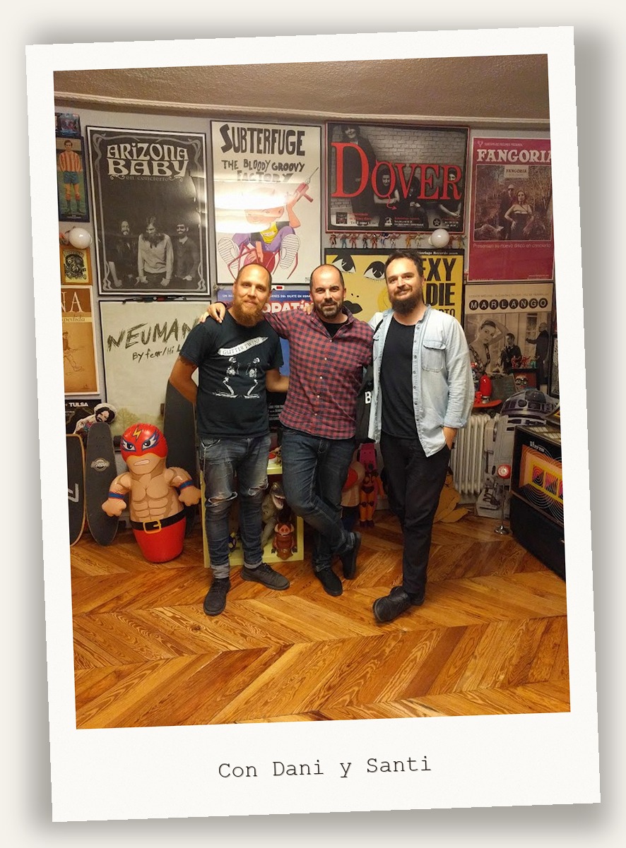 Con Dani y Santi