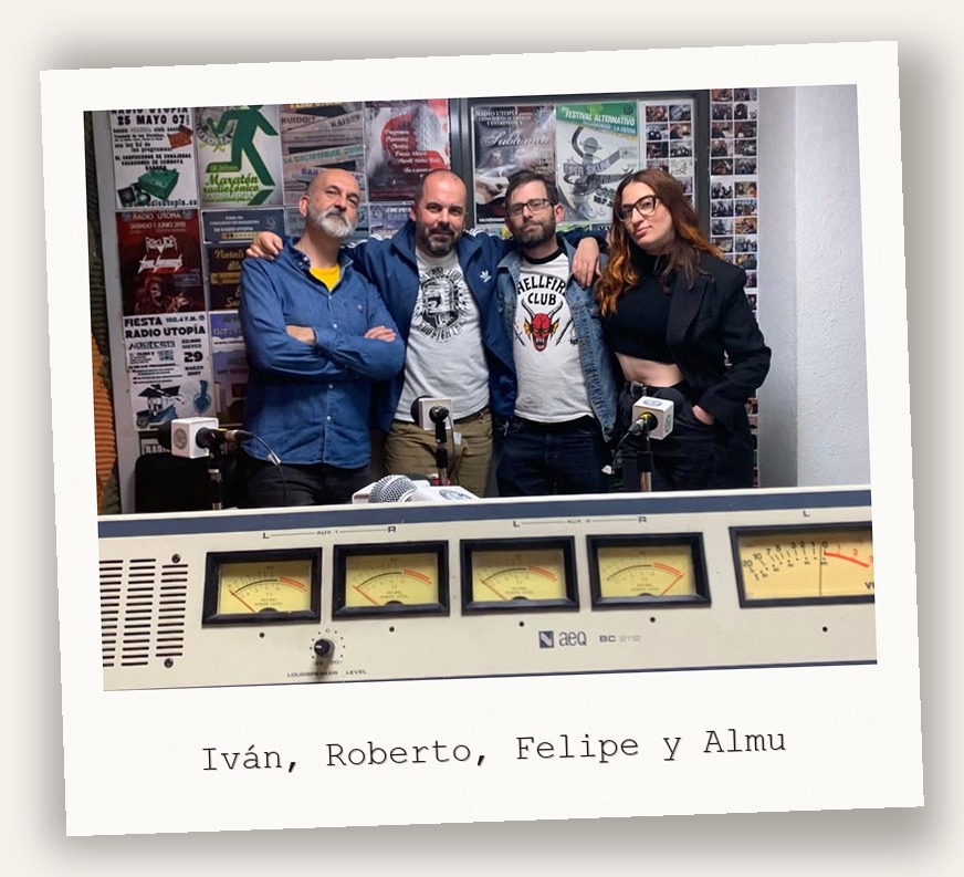 Iván, Roberto, Felipe y Almu
